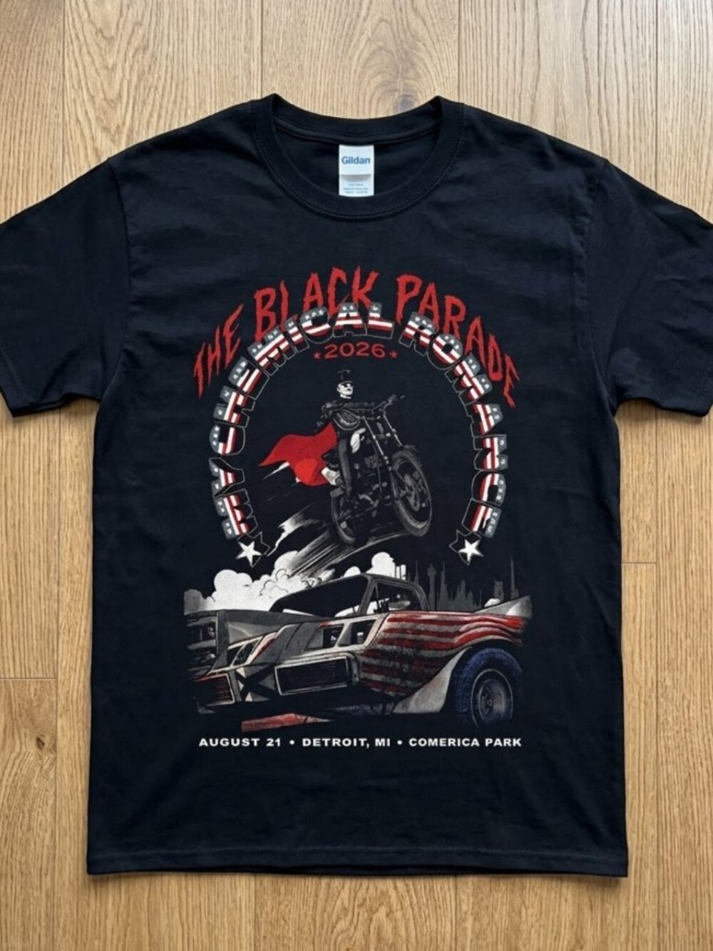 My Chemical Romance Tour Detroit, MI Aug 21 2026 Reprint T shirt
